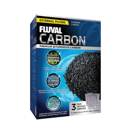 Fluval Carvão Activo 300 grs 3x100 grs