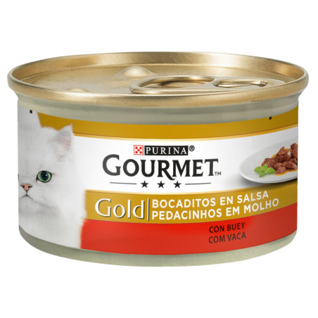Purina Gourmet Gold Pedacinhos em Molho Carne de Vaca