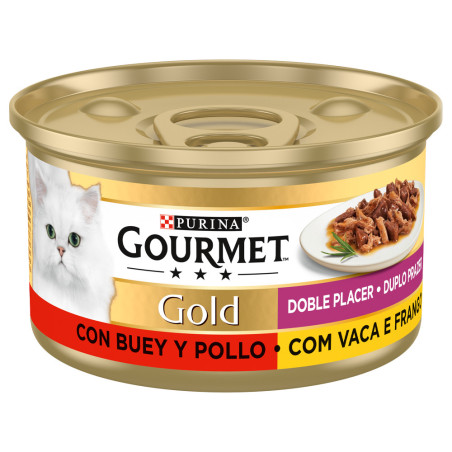 Purina Gourmet Gold Duplo Prazer Carne de Vaca e Frango