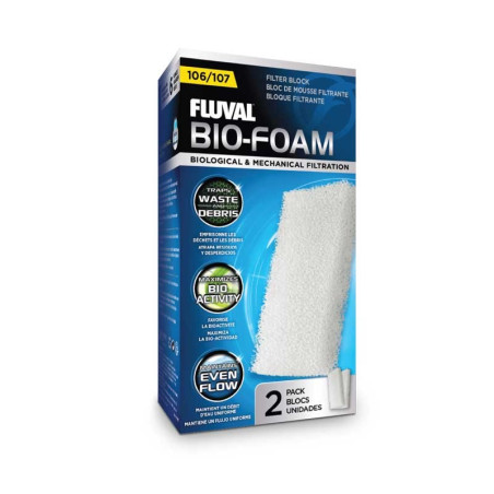Fluval Carga Foamex Filtro Externo 106 / 107