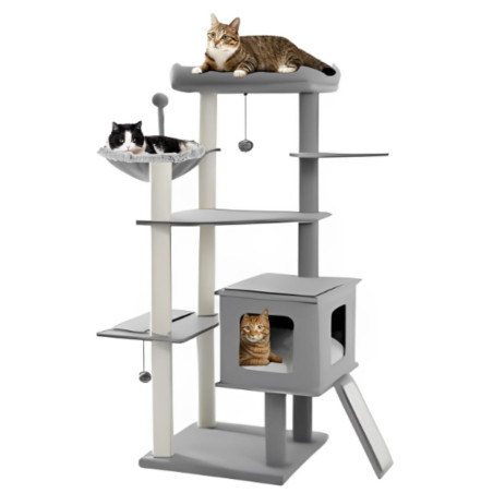 Pet Star - Cat Tree - Arranhador Árvore para Gatos 49x49x127 cm - Nashville
