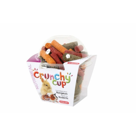 Zolux Crunchy Cup Nature Biscoitos Alfalfa Cenoura e Beterraba 200 gr