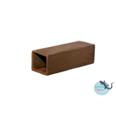 Ceramic Nature Toca Cave Medium Rectangle Brown 11x3x2.5 cm