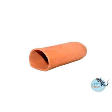 Ceramic Nature Cave Large Round Red 15x6x4.5 cm