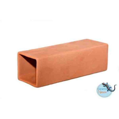 Ceramic Nature Toca Cave Large Rectangle Red 14x4x2.4 cm