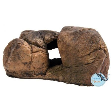 Ceramic Nature Decoração Poliresina Stone KH-42 - 12x20x12 cm