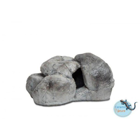 Ceramic Nature Decoração Poliresina Stone KH-42 Grey 12x20x12 cm