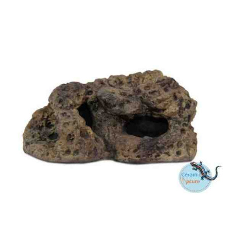 Ceramic Nature Decoração Poliresina Limestone rock for plants LRP-03 beige 24x15x11cm
