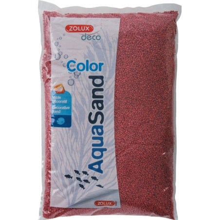 Zolux Aquasand Color Vermelho Framboesa
