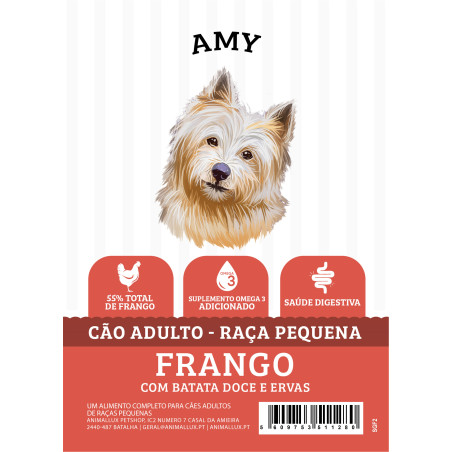 Amy Grain Free Cão Mini Frango com Batata Doce e Ervas