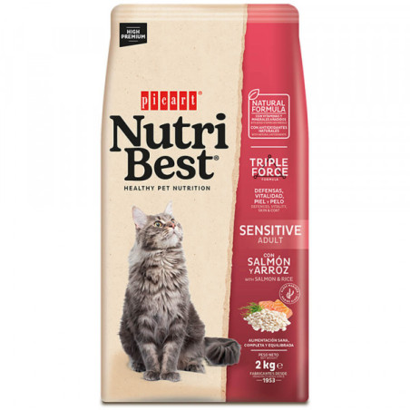 Nutribest Gato Adulto Sensitive Salmão e Arroz
