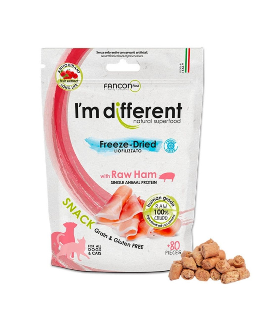 I'm Different Freeze-Dried Snack Raw Ham 40gr