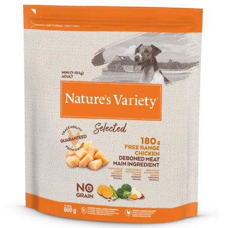 Nature's Variety Selected No Grain Cão Mini Frango do Campo