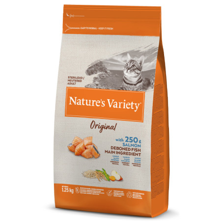 Nature’s Variety Gato Adulto Esterilizado Original NO GRAIN Salmão