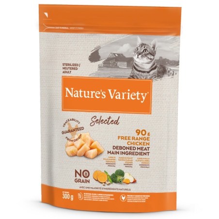 Nature’s Variety Gato Adulto Esterilizado Selected NO GRAIN Frango do Campo