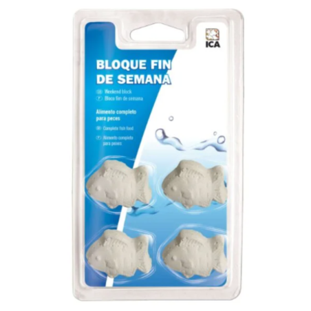 ICA Bloco de Vitaminas Comida de Fim de Semana para Peixes