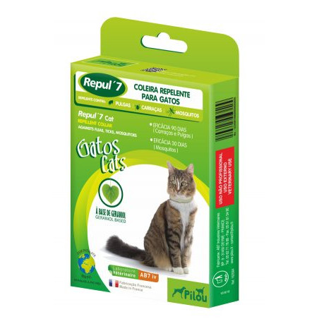 Pilou Repul'7 Coleira Repelente para Gatos