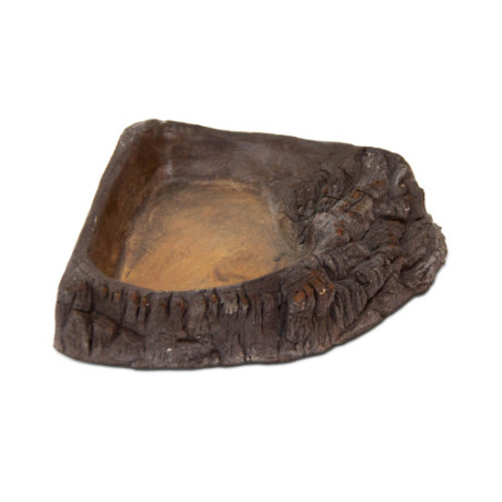 Ceramic Nature Terrarium Corner Bowls TPC-05W - 19.5x19.5x4 cm