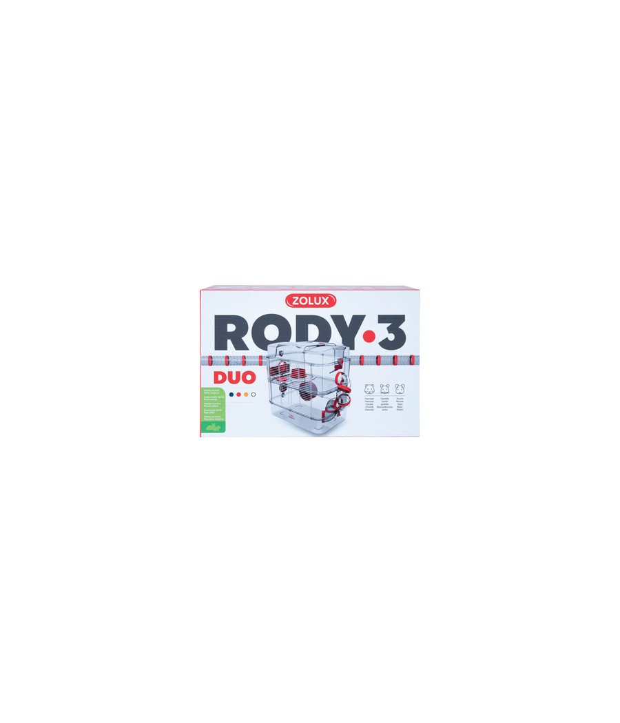 Zolux Gaiola Rody.3 Duo Vermelho Zolux Gaiola Rody.3 Duo Vermelho