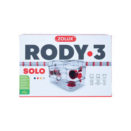 Zolux Gaiola Rody.3 Solo Vermelho