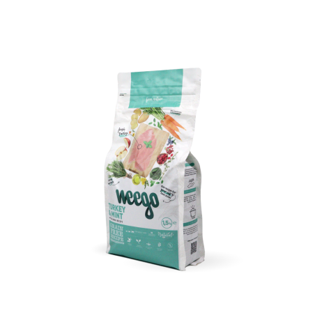 Weego Grain Free Gato Adulto Esterilizado Light Senior Peru e Menta