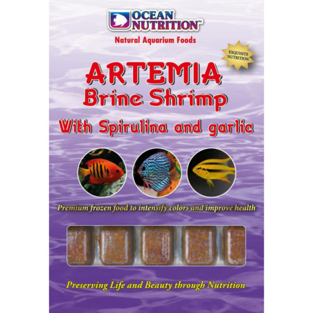Ocean Nutrition Brine Shrimp Artemia com Spirulina e Alho