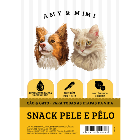 Amy & Mimi Snack Pele e Pelo 70g