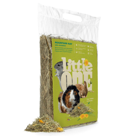 Little One Feno Mountain Hay com Dente-de-leão para Roedores