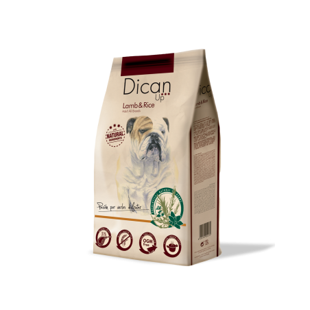 Dican Up Cordeiro e Arroz Ração para Cão Adulto