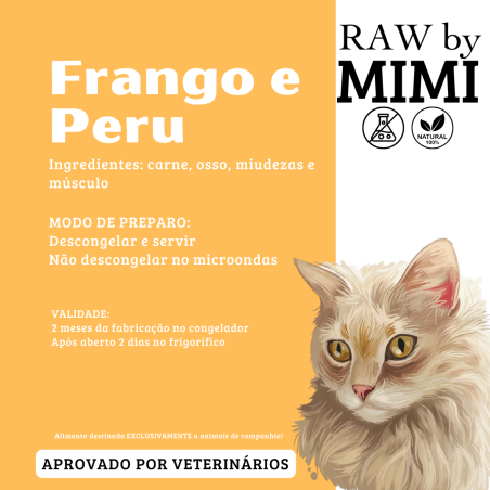 Mimi Proteína RAW Carne Frango e Perú