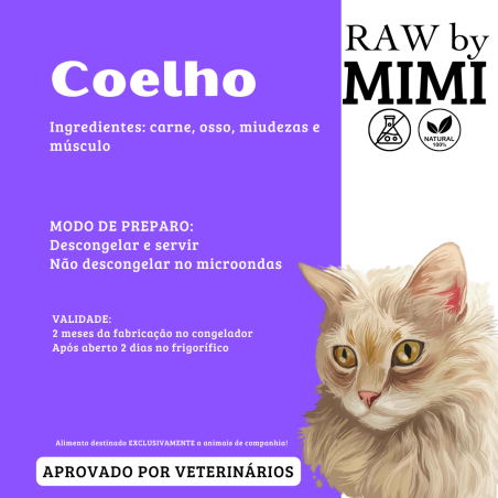Mimi Proteína RAW Carne Coelho