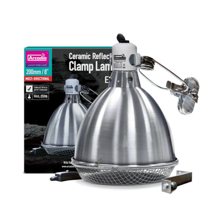 Campânula com Mola Arcadia Ceramic Reflector Clamp Lamp