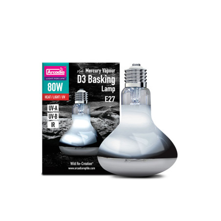 Lâmpada de Mercúrio Arcadia D3 Basking Lamp Mercury Vapour