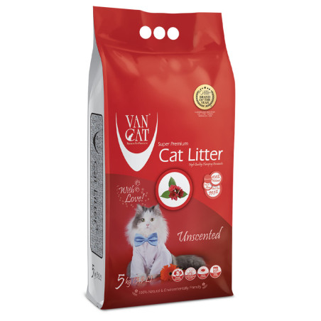 Areia Aglomerante sem Perfume para Gato Van Cat