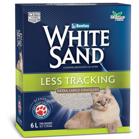 Areia Aglomerante com Grânulos Grossos para Gato White Sand