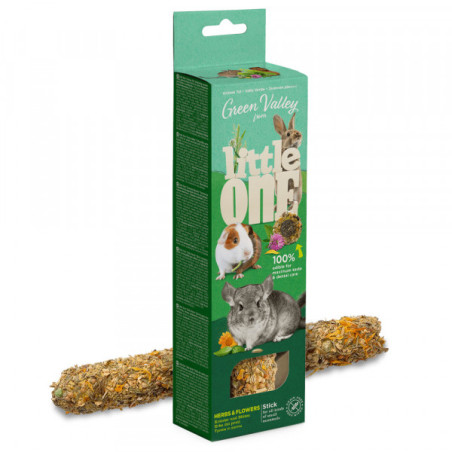 Little One Stick de Ervas e Flores sem Cereais para Roedores