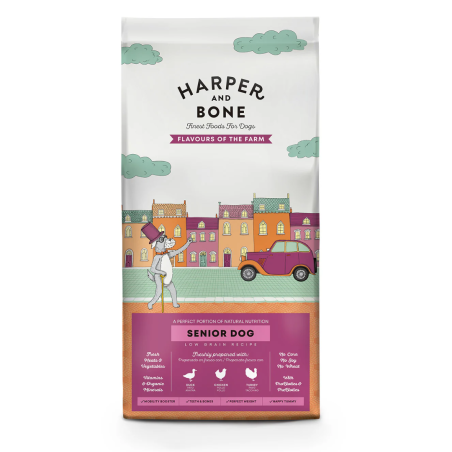 Harper & Bone Dog Adult All Breeds Senior Light Flavours Farm
