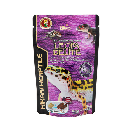 Alimento para Geckos Leopardos e Lagartos Insectívoros - Leopa Delite Hikari