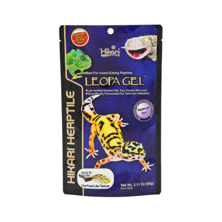 Alimento em Gel para Gecko Leopardo e Lagartos Insectívoros - Leopa Gel Hikari