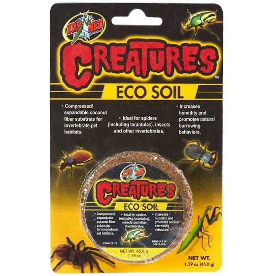 Zoo Med Creatures Eco Soil - Substrato de Côco 0.910 kg