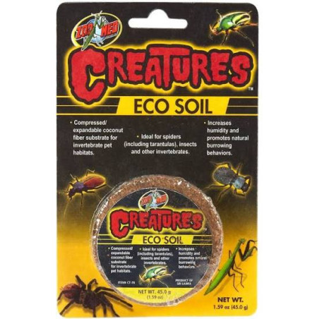 Zoo Med Creatures Eco Soil - Substrato de Côco 0.910 kg